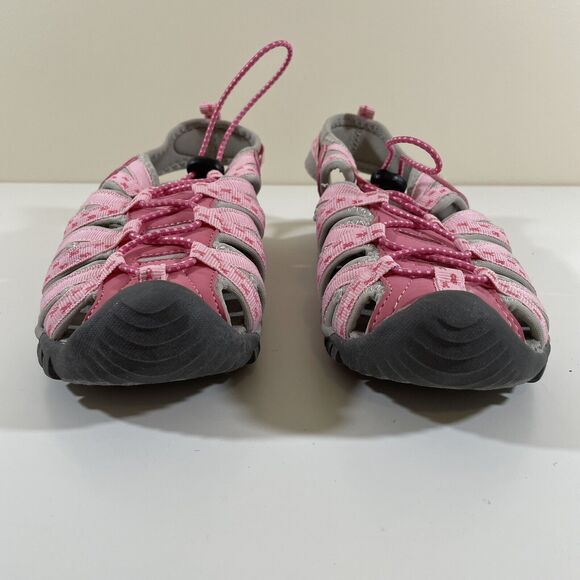 Women's Sports Hiking Walking Sandals Size 6 Breast Cancer Awareness Pink/Gray - Picture 2 of 16